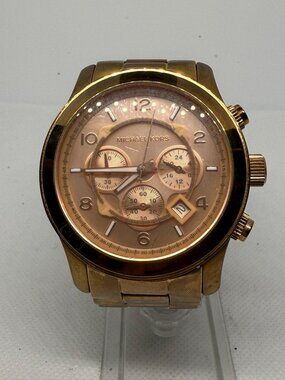 Michael Kors Runway MK8096 Men’s Rose Gold Chronograph Stainless Steel Watch